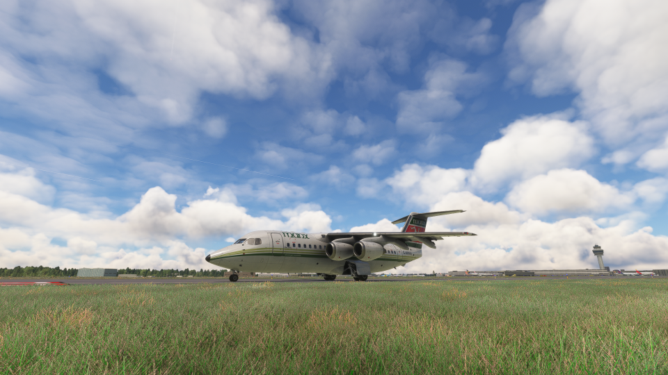 Manx Airlines BAe 146 at Manchester Airport